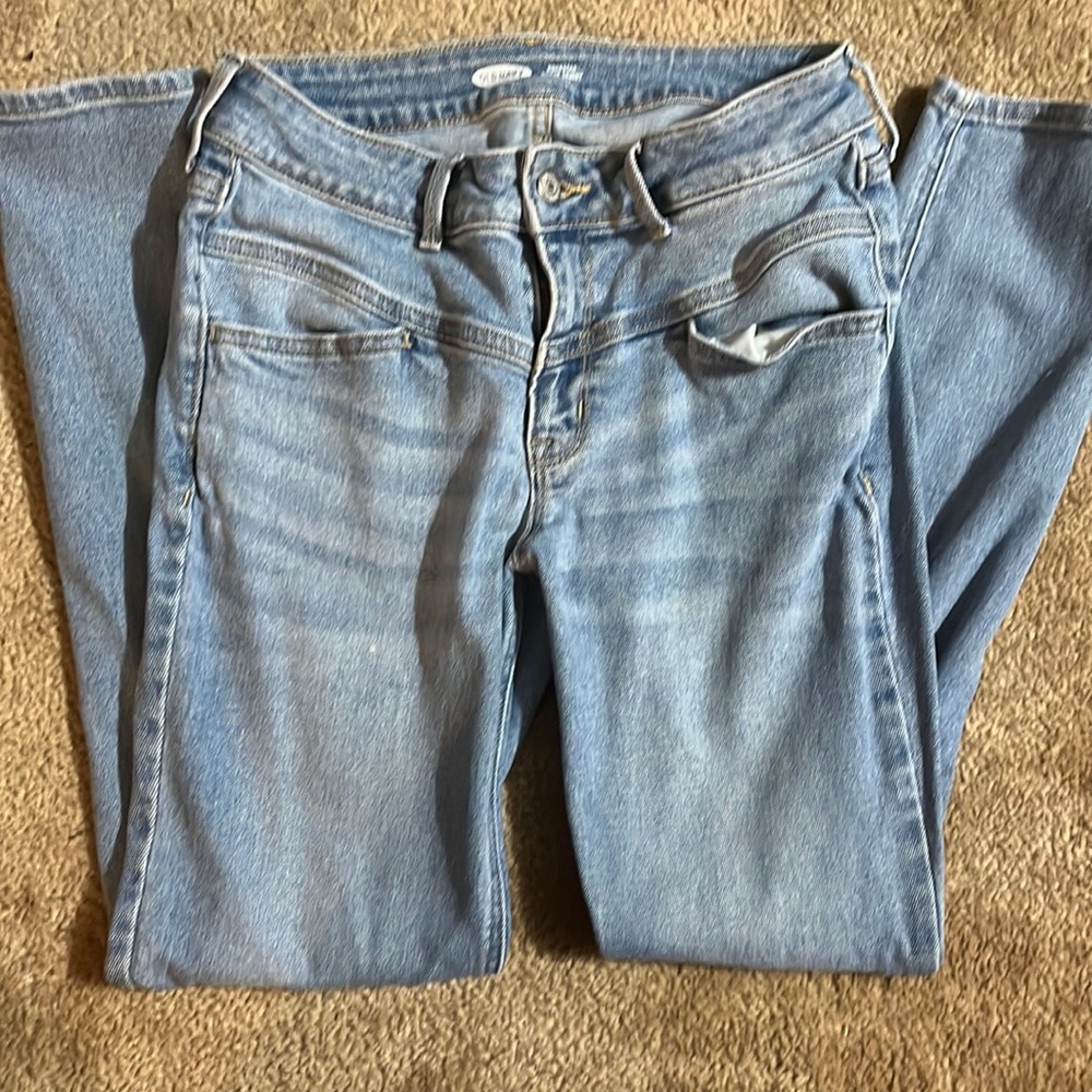 Old Navy Light blue Rockstar Jeans. Super skinny, Mid Rise